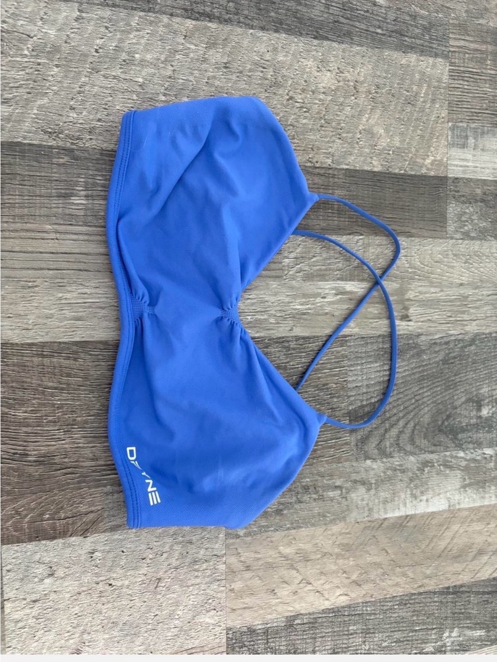 Dyne Blue Sports Bra with Thin Straps